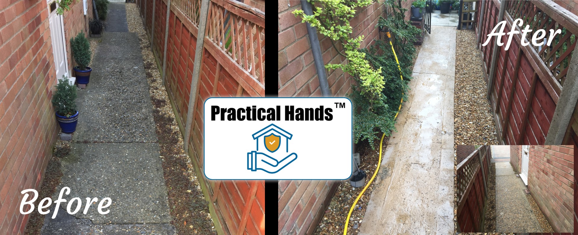 Concrete Path Cleaning Ipswich Suffolk Image